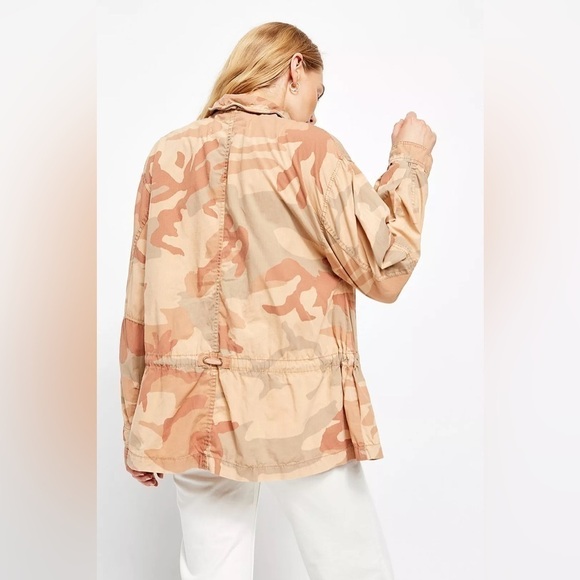 FREE PEOPLE Lead The Way Camo Jacket 🧥 | Longline Utility Grunge - Picture 6 of 16